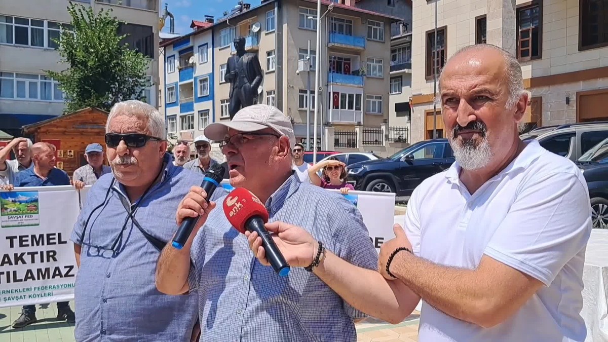 Artvin Şavşat'ta 'Hanlı HES Projesi' için yeniden keşif kararına yöre halkı tepki gösterdi
