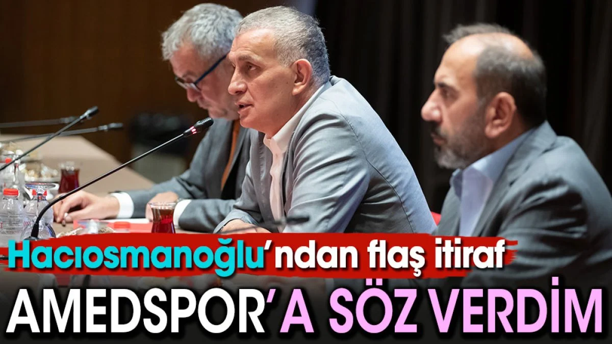 İbrahim Hacıosmanoğlu'ndan Amedspor'a Verdiği Söz