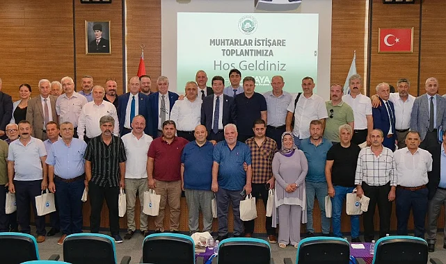 BAŞKAN KAYA: MUHTARLARIMIZ İLE HİZMET BELEDİYECİLİĞİNİ ÖNE ÇIKARACAĞIZ