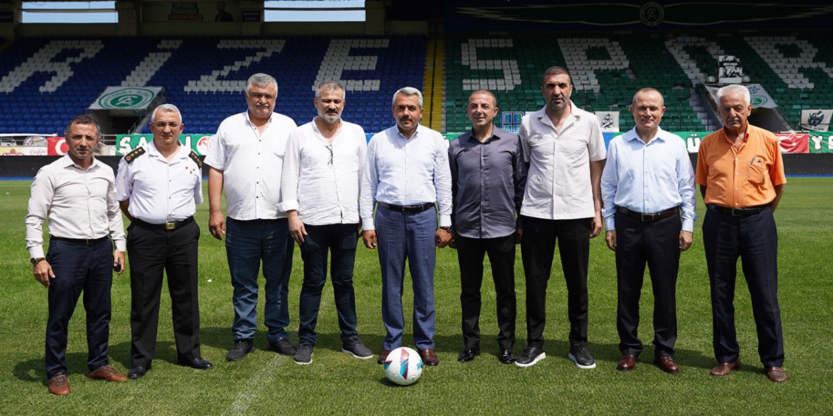 Rize İl Spor Güvenlik Kurulu, Çaykur Didi Stadı'nda İncelemelerde Bulundu