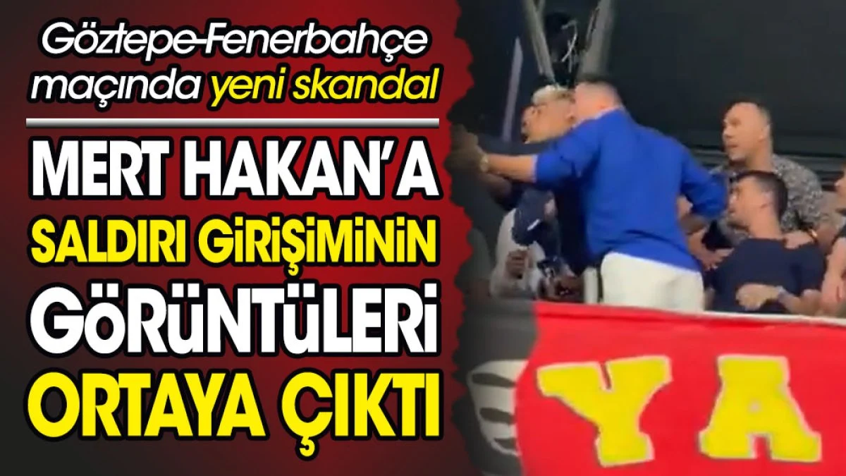 Göztepe - Fenerbahçe Maçında Mert Hakan Yandaş'a Saldırı Girişimi