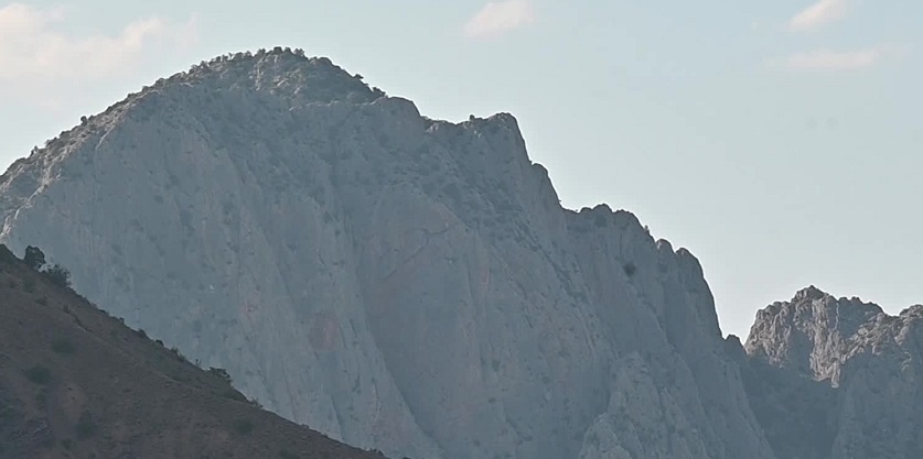 Yozgat’taki kanyonda kayaların oluşturduğu insan silueti dikkat çekiyor