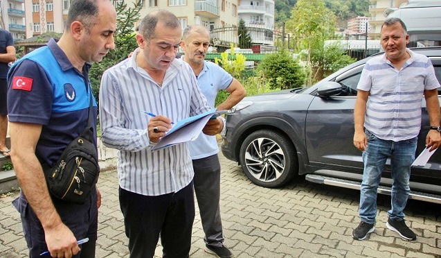 Giresun Belediyesi Trafik Zabıta ekiplerinden okul servislerine denetim