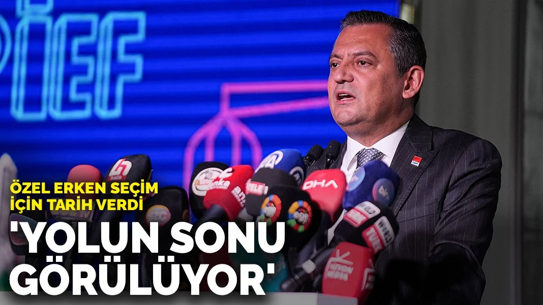 Özel erken seçim için tarih verdi: 'Yolun sonu görülüyor'