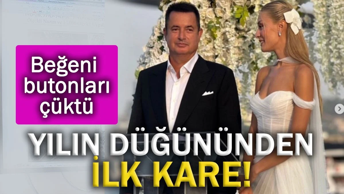 Acun Ilıcalı Ayça Çağla Altunkaya  evlendi: İşte ilk görüntüler