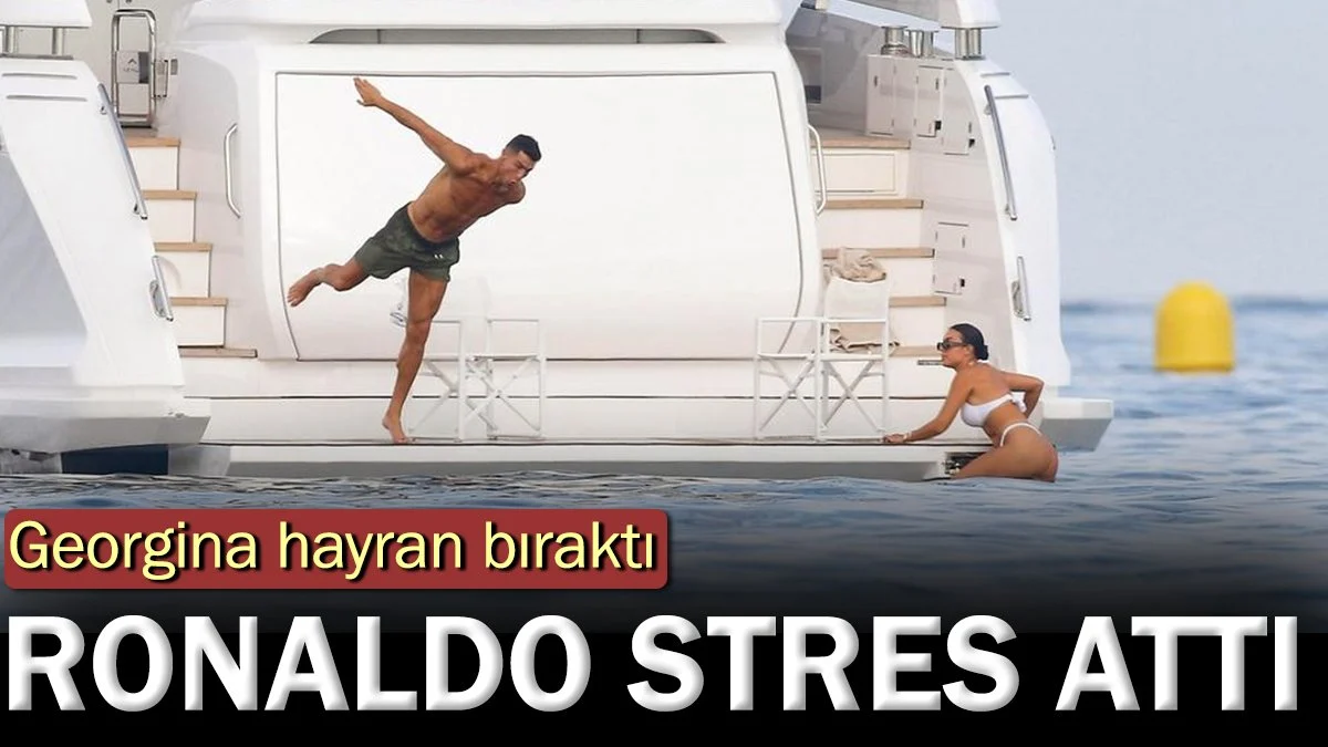 Ronaldo stres attı. Georgina hayran bıraktı
