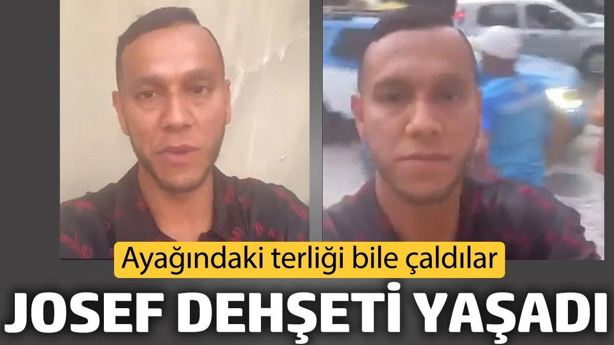 Josef de Souza dehşeti yaşadı. Hırsızlar ayağındaki terliği bile çaldı