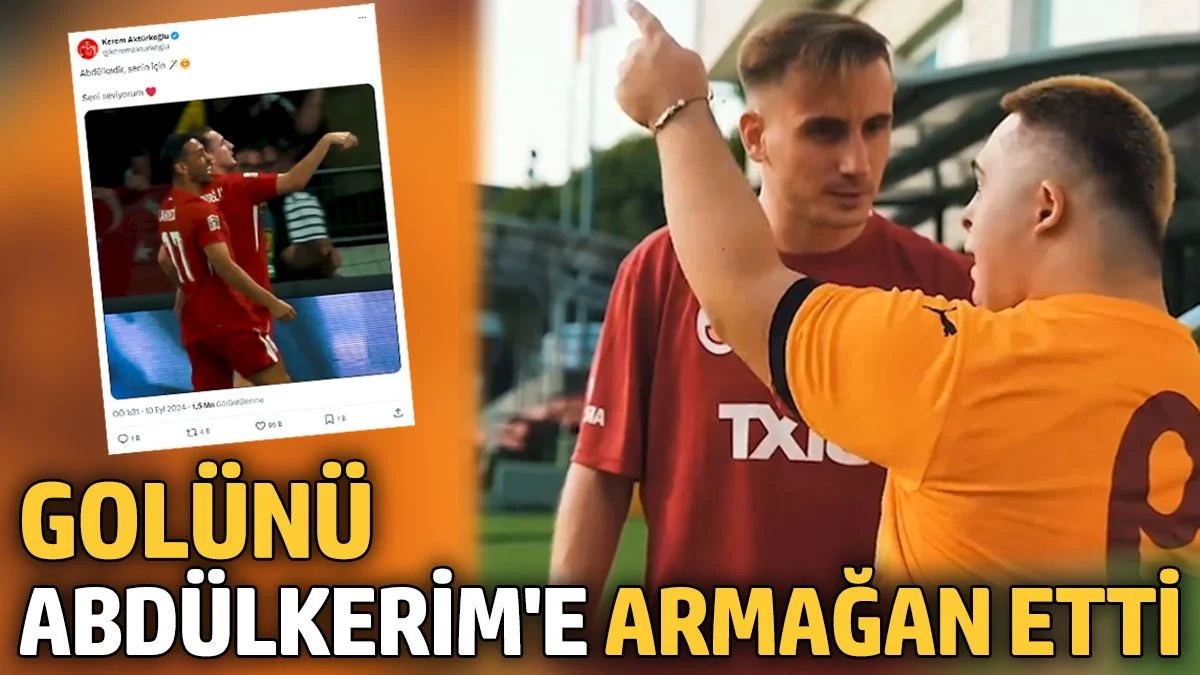 Gollerini Abdülkadir'e hediye etti