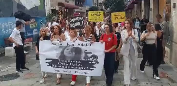 Ordu Kadın Platformu Narin için yürüdü: 