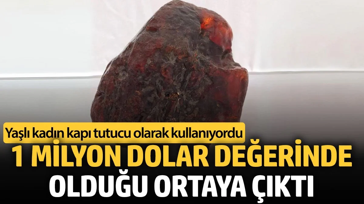 1 milyon dolar değerinde olduğu ortaya çıktı. Yaşlı kadın kapı tutucu olarak kullanııyordu