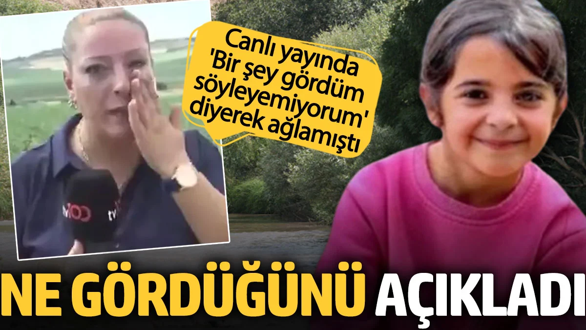Canlı yayında 'Bir şey gördüm söyleyemiyorum' diyerek ağlamıştı. Ne gördüğünü açıkladı