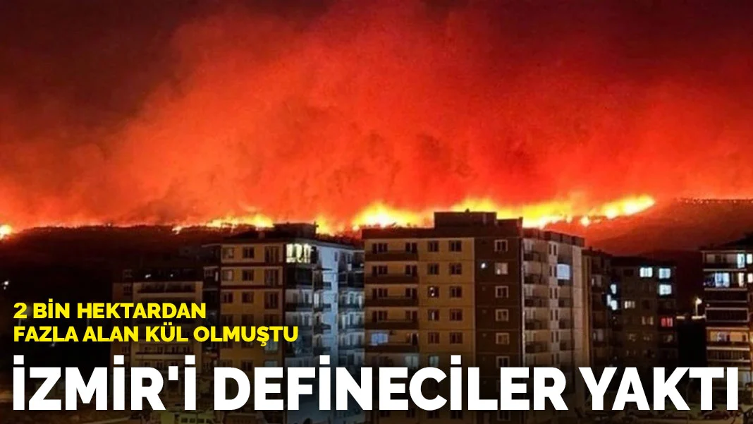 İzmir'deki Yamanlar Dağı Yangını: Defineciler Yangına Neden Oldu, 5 Kişi Tutuklandı