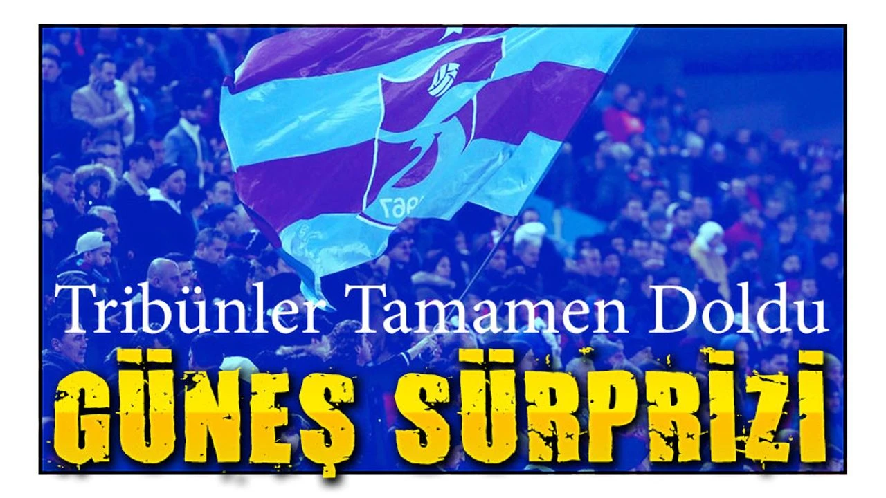 Trabzonspor - Beşiktaş Maçı Kapalı Gişe: Tribünler Tamamen Doldu