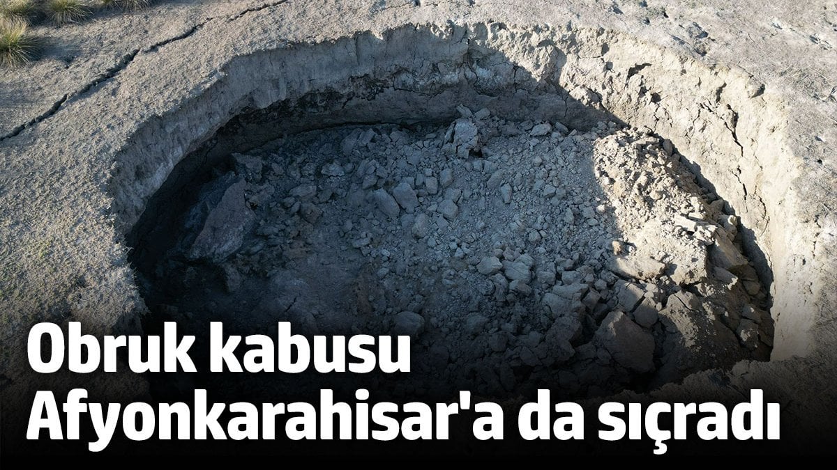 Obruk Kâbusu Afyonkarahisar'a Sıçradı: Emirdağ'da 4 Metrelik Tehlike