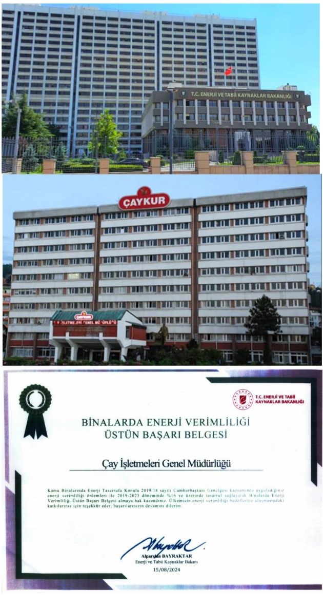 Enerji Ve Tabii Kaynaklar Bakanı Bayraktar’dan Çaykur’a Üstün Başarı Belgesi