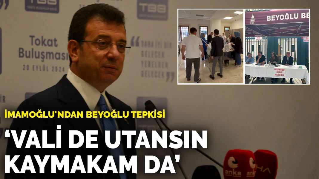 İmamoğlu’ndan Beyoğlu'ndaki Tahliye Krizine Sert Tepki: 