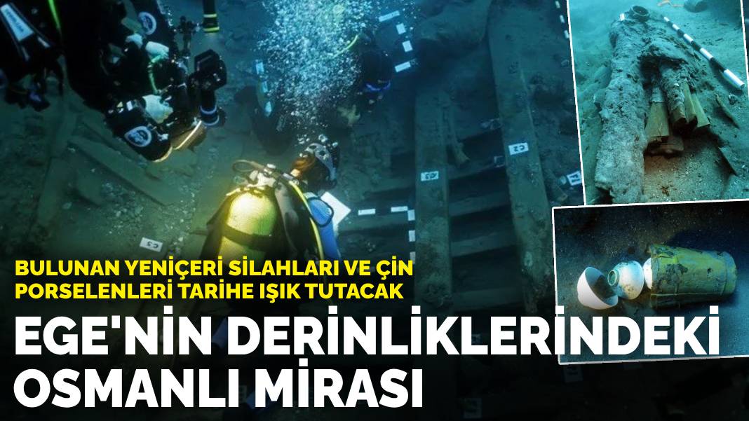 Datça Açıklarında Bulunan Osmanlı Batığı: Yeniçeri Silahları ve Çin Porselenleri Tarihe Işık Tutuyor