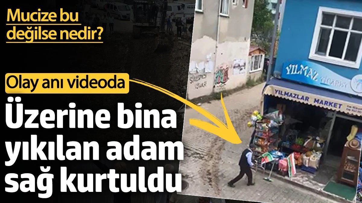 Artvin'de Mucize Kurtuluş: Çöken Binanın Altından Sağ Çıktı