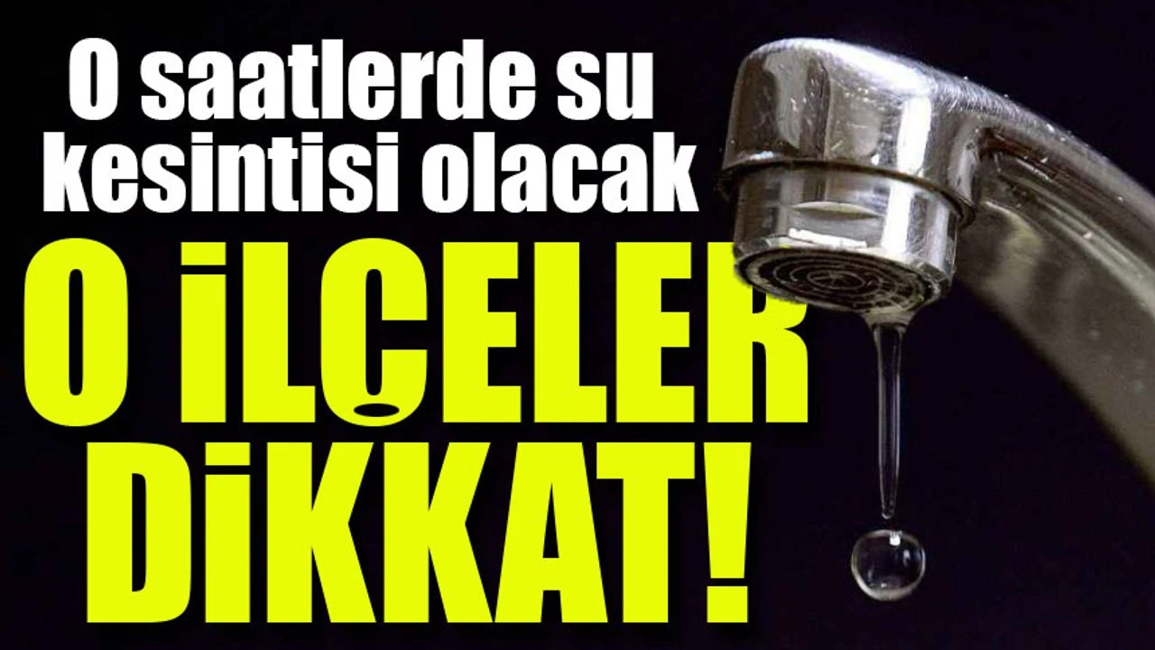 Trabzon’da Büyük Su Kesintisi! 21 Mahallede Hayat Duracak