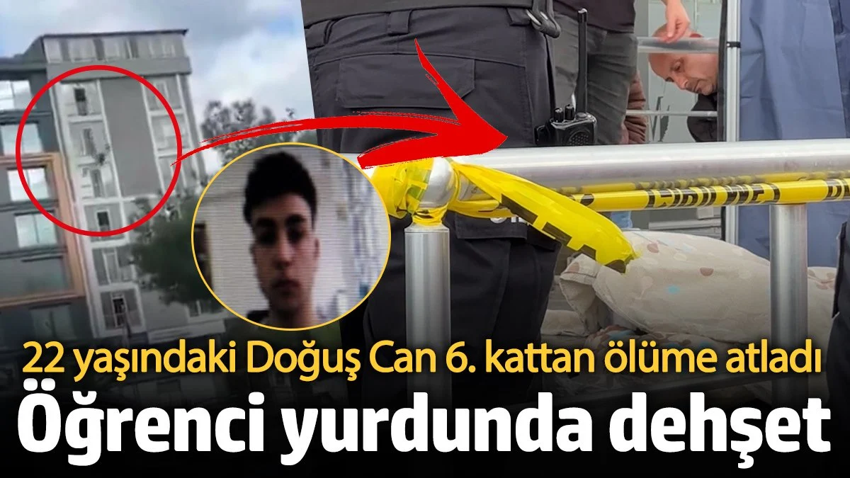 Samsun’d Öğrenci Yurdunda Dehşet: Genç Mezun 6. Kattan Atlayarak Hayatını Kaybetti
