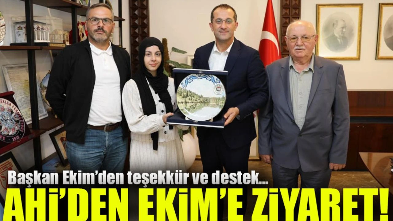 Yılın Ahisi ve Çırağı Başkan Ekim’i Ziyaret Etti;“Kültürümüzün Mirasını Yaşatmaya Devam Ediyoruz!”