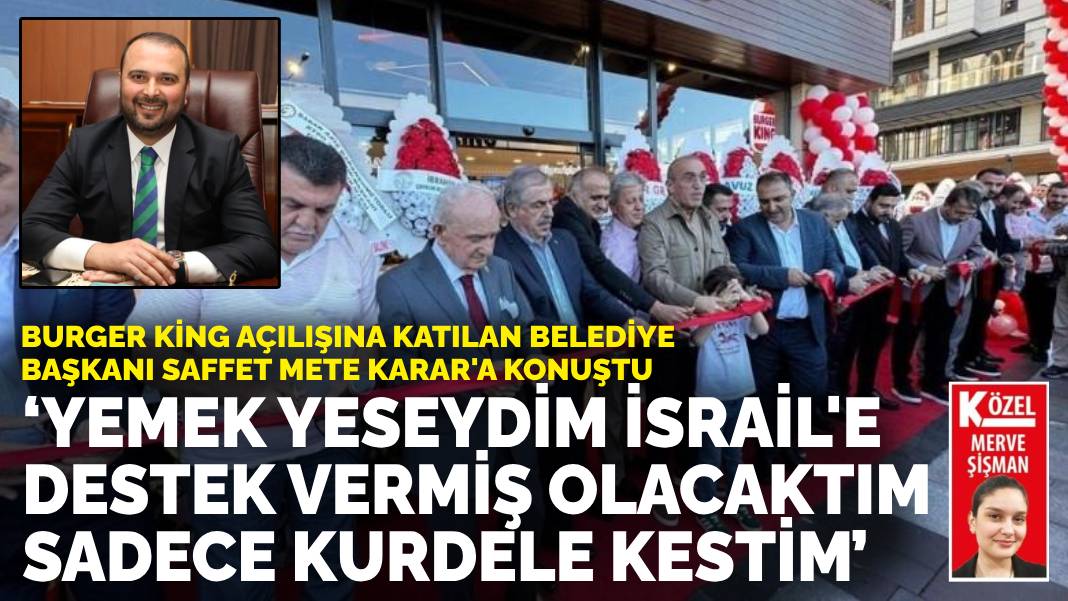 Günün Esprisi....Mete 'Yemek yeseydim İsrail'e destek vermiş olurdum, sadece kurdele kestim' dedi