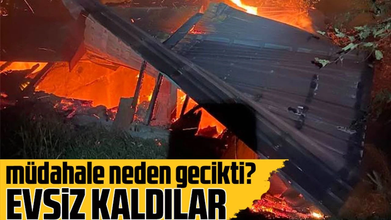 Sürmene Aşağıovalı’da Yangın Felaketi: Çebi Ailesi Evsiz Kaldı