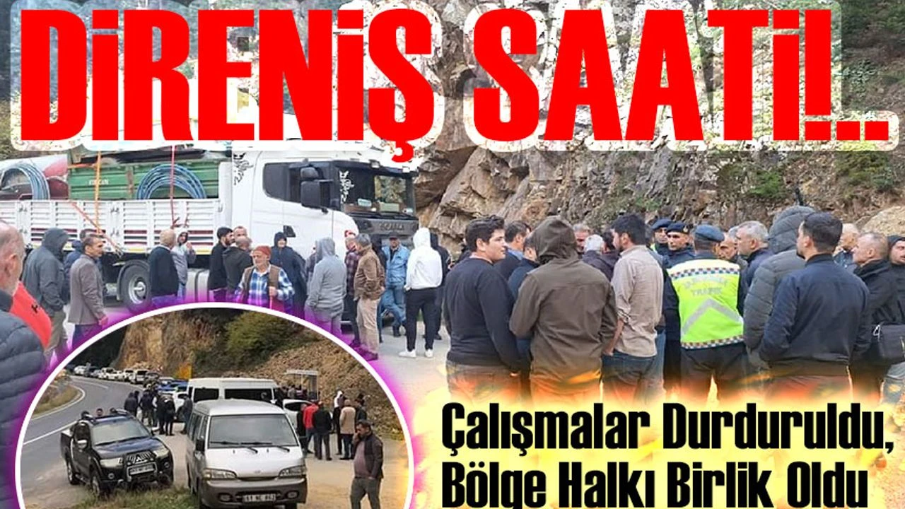 Araklı Halkı Maden Ocağına Karşı Ayakta: 