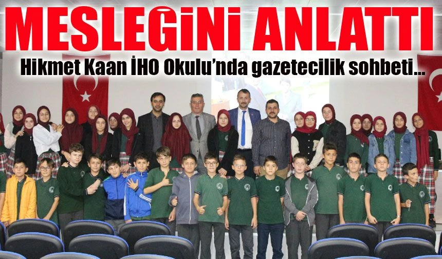 Vakfıkebir Hikmet Kaan İHO’da Gazetecilik Üzerine Keyifli Sohbet