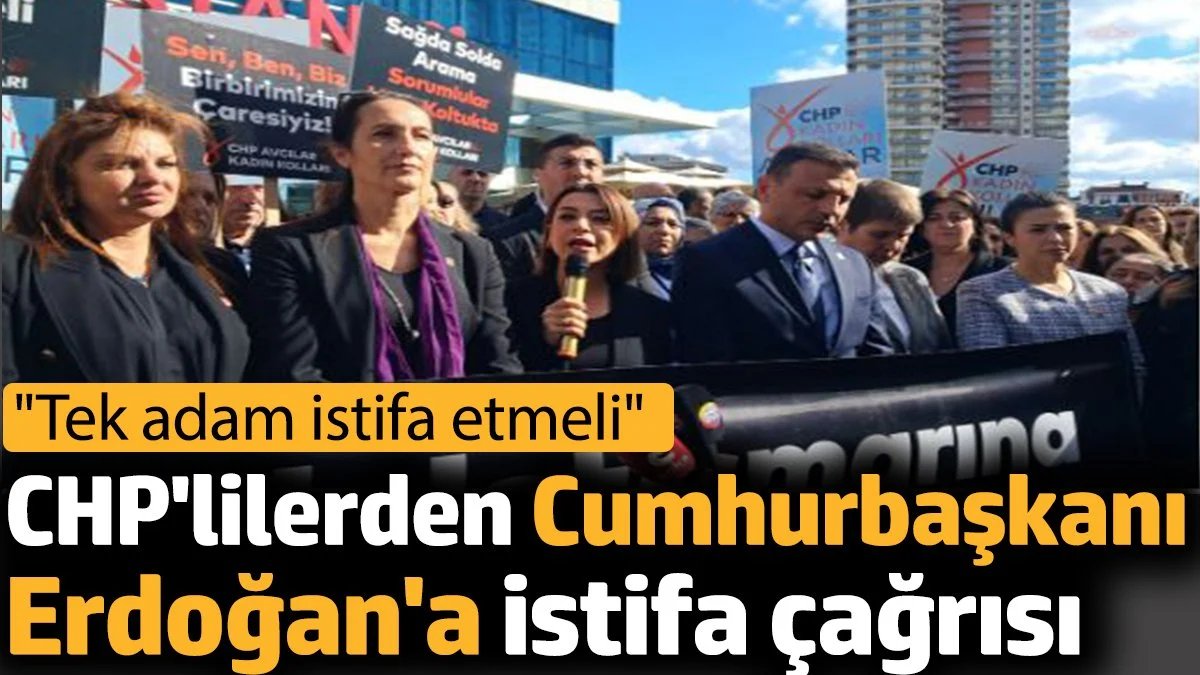 CHP' lilerden Erdoğan'a İstifa Çağrısı