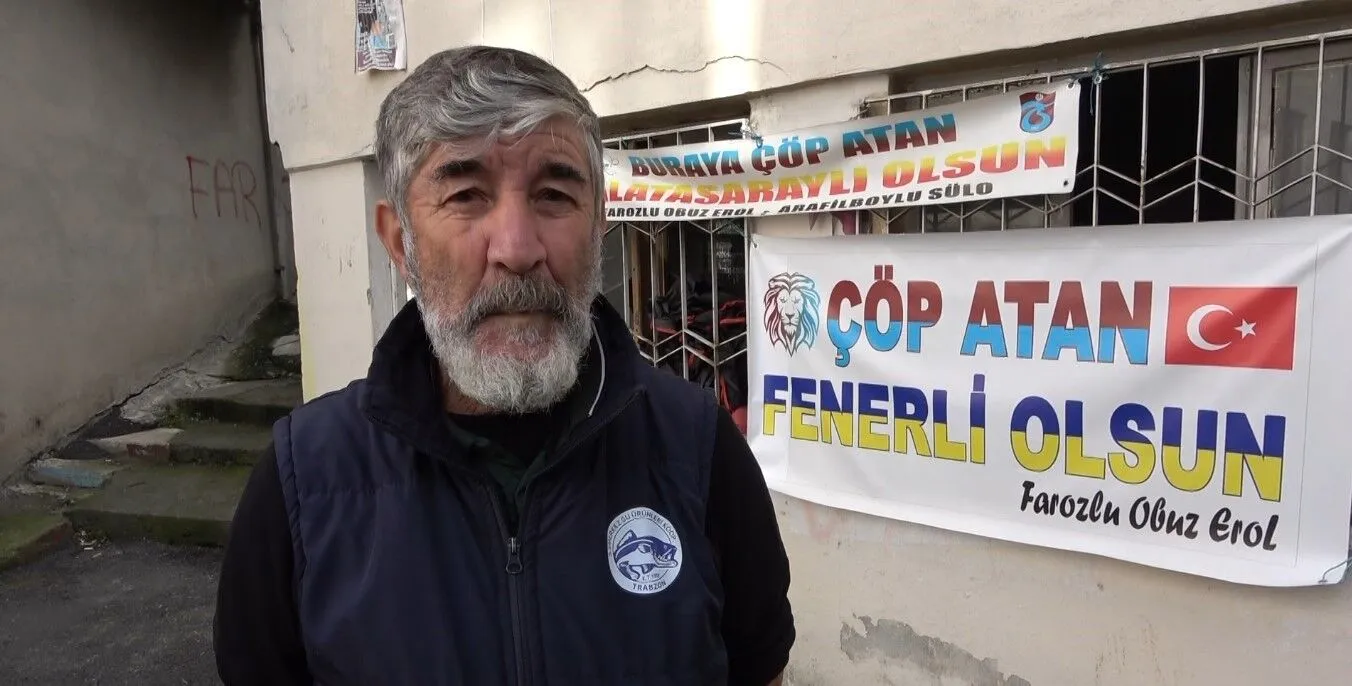 Trabzonlu Vatandaştan Çöp Sorununa Mizahi Çözüm: 