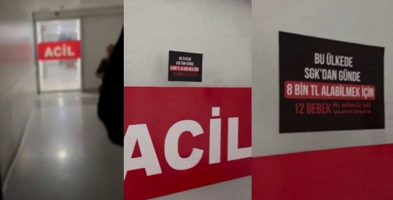 CHP BAĞCILAR GENÇLİK KOLLARI’NDAN YENİ DOĞAN ÇETESİ ADIMI: HASTANELERİN KAPISINA AFİŞLER ASILDI