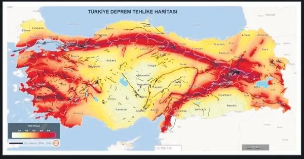 Türkiye'nin Güncellenen Fay Hattı Haritası: 485 Diri Fay Hattı Tespit Edildi