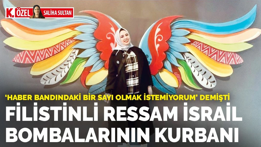 Filistinli Ressam Mahasen el-Hatib, İsrail Bombalarının Kurbanı Oldu