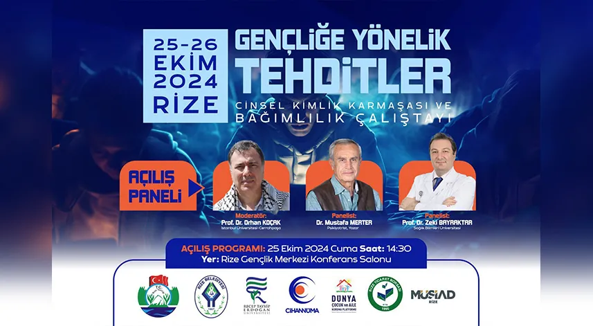 Rize'de, Gençliğe Yönelik Tehditler Çalıştaydayı Düzenleniyor
