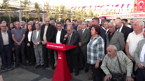 CHP Aydın İl Başkanlığı, Esenyurt Belediye Başkanı Ahmet Özer'in tutuklanmasını protesto etti