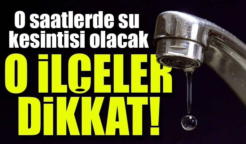 Trabzon’da Su Kesintisi: Ortahisar, Çaykara ve Beşikdüzü İlçeleri Etkilenecek