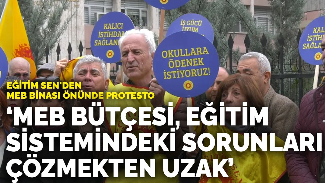 Eğitim-Sen’den MEB Önünde Protesto: 