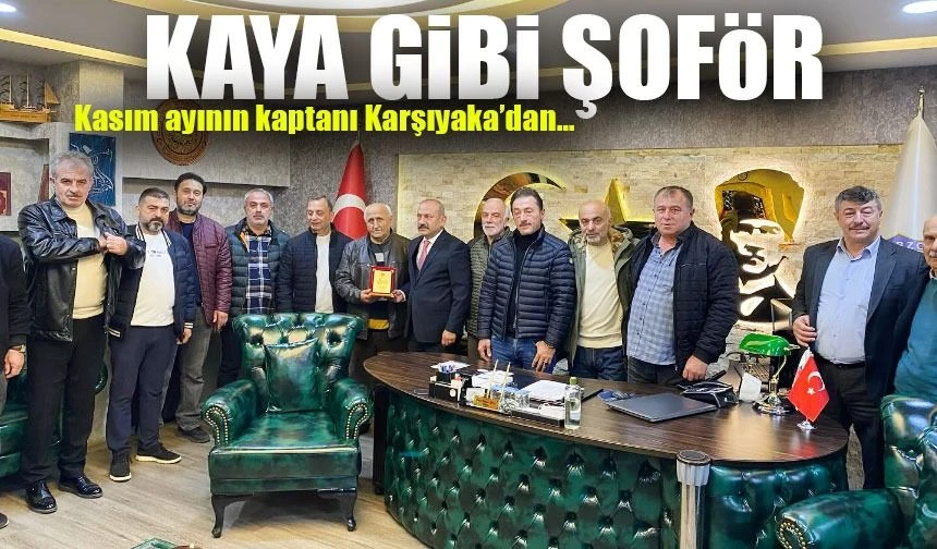 Kasım Ayının Şoförü Hikmet Kaya’ya Ödül: 