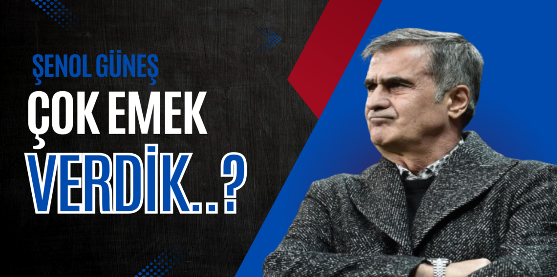 Şenol Güneş: Çok emek verdik
