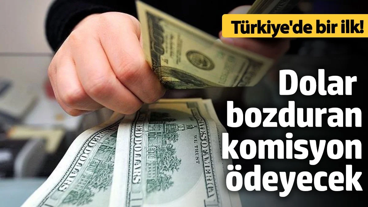 Türkiye'de bir ilk! Dolar bozduran komisyon ödeyecek