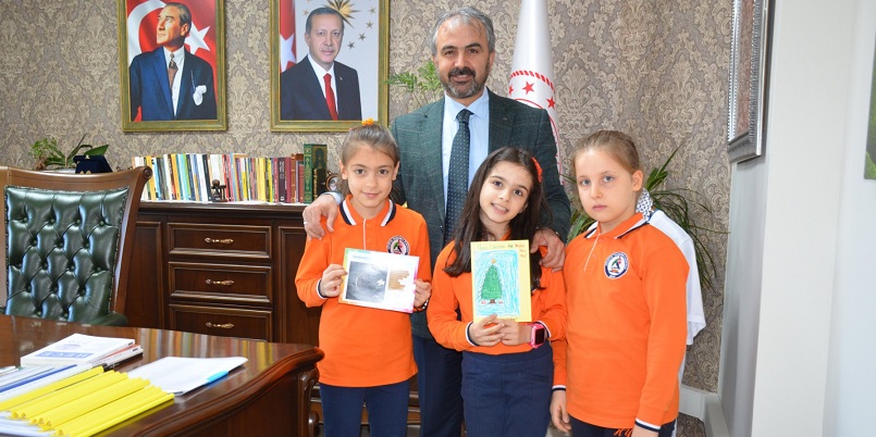 Milli Eğitim Müdürü Tüfekçi e-Twinning Projesi Öğrencilerini Ağırladı