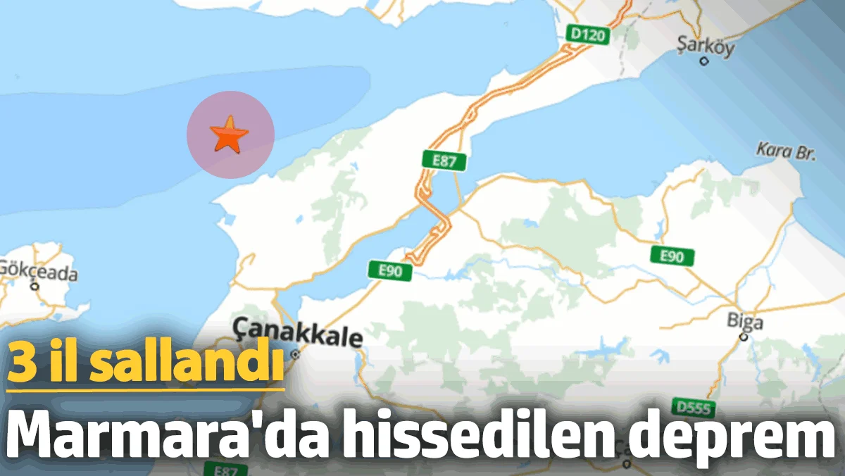 Marmara'da hissedilen deprem! 3 il sallandı