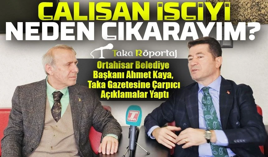  Ahmet Kaya, Taka Gazetesine Çarpıcı Açıklamalar Yaptı: 