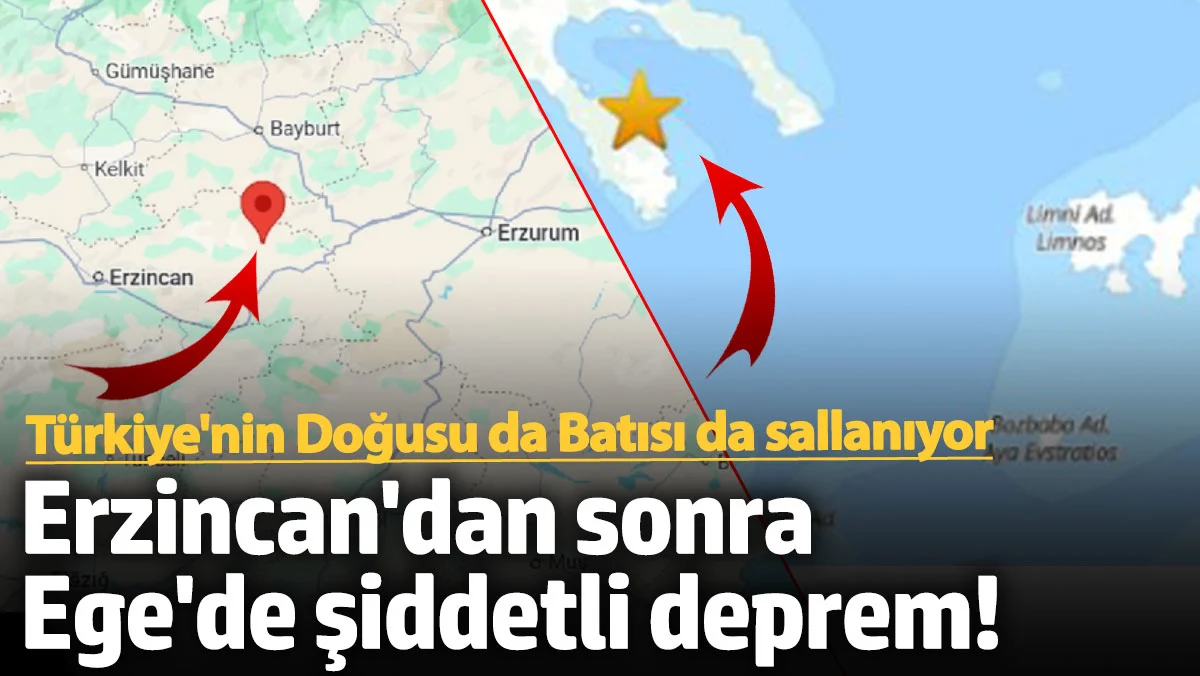 Erzincan'dan sonra Ege'de şiddetli deprem! Türkiye'nin Doğusu da Batısı da sallanıyor
