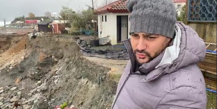 Rize’de şiddetli fırtına işletmelerde maddi hasara yol actı
