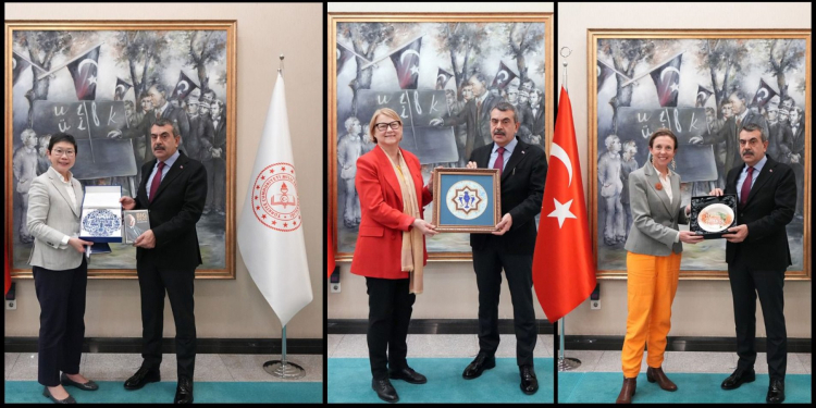 Bakan Tekin üç ülkenin büyükelçilerini kabul etti