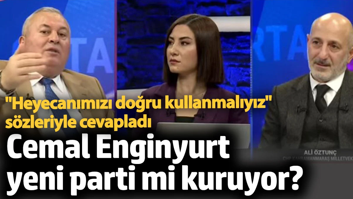 Cemal Enginyurt, Yeni Parti Kurma İddialarını Yalanladı: 
