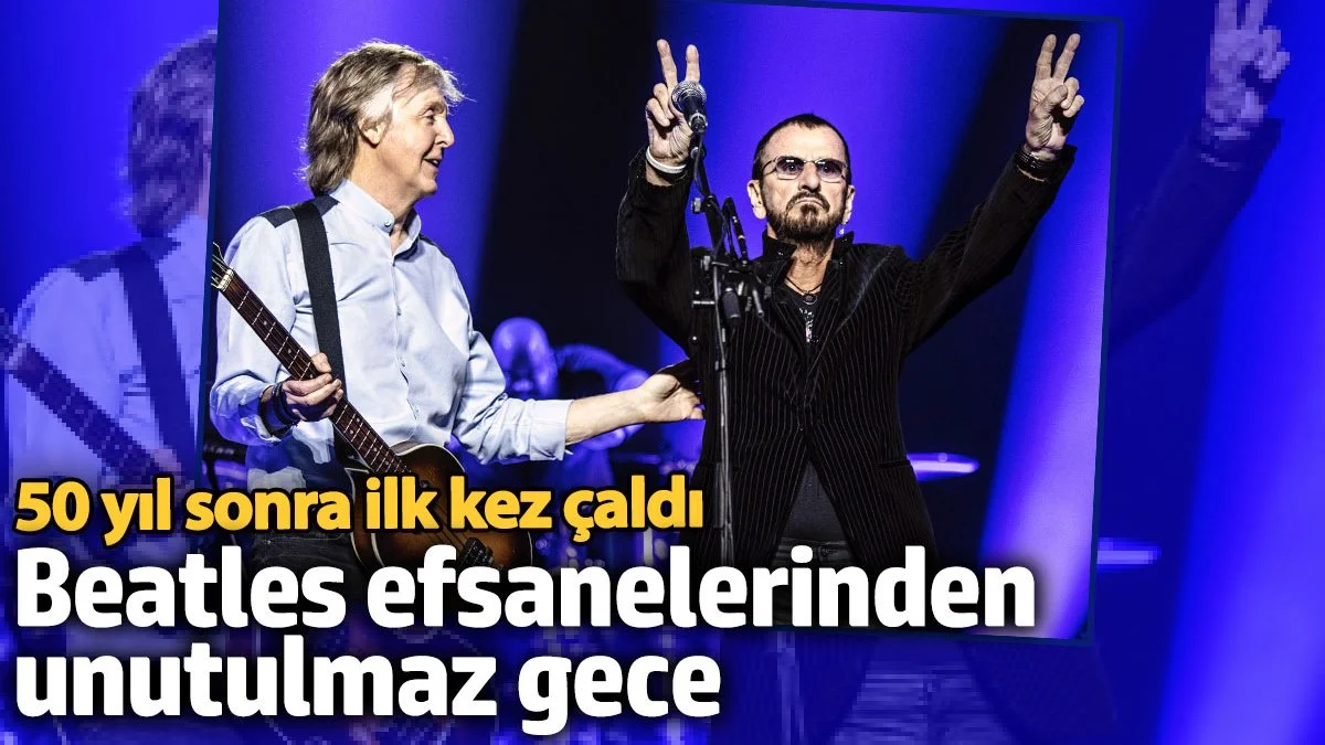 The Beatles efsanesi Paul McCartney ve Ringo Starrr'dan Londra’da tarihi konser: 50 yıl sonra Hofner bas gitarını çaldı