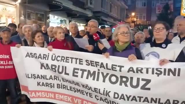 Samsun Emek ve Demokrasi Güçleri: Açlık sınırı altında asgari ücret dayatmalarına alışmayacağız